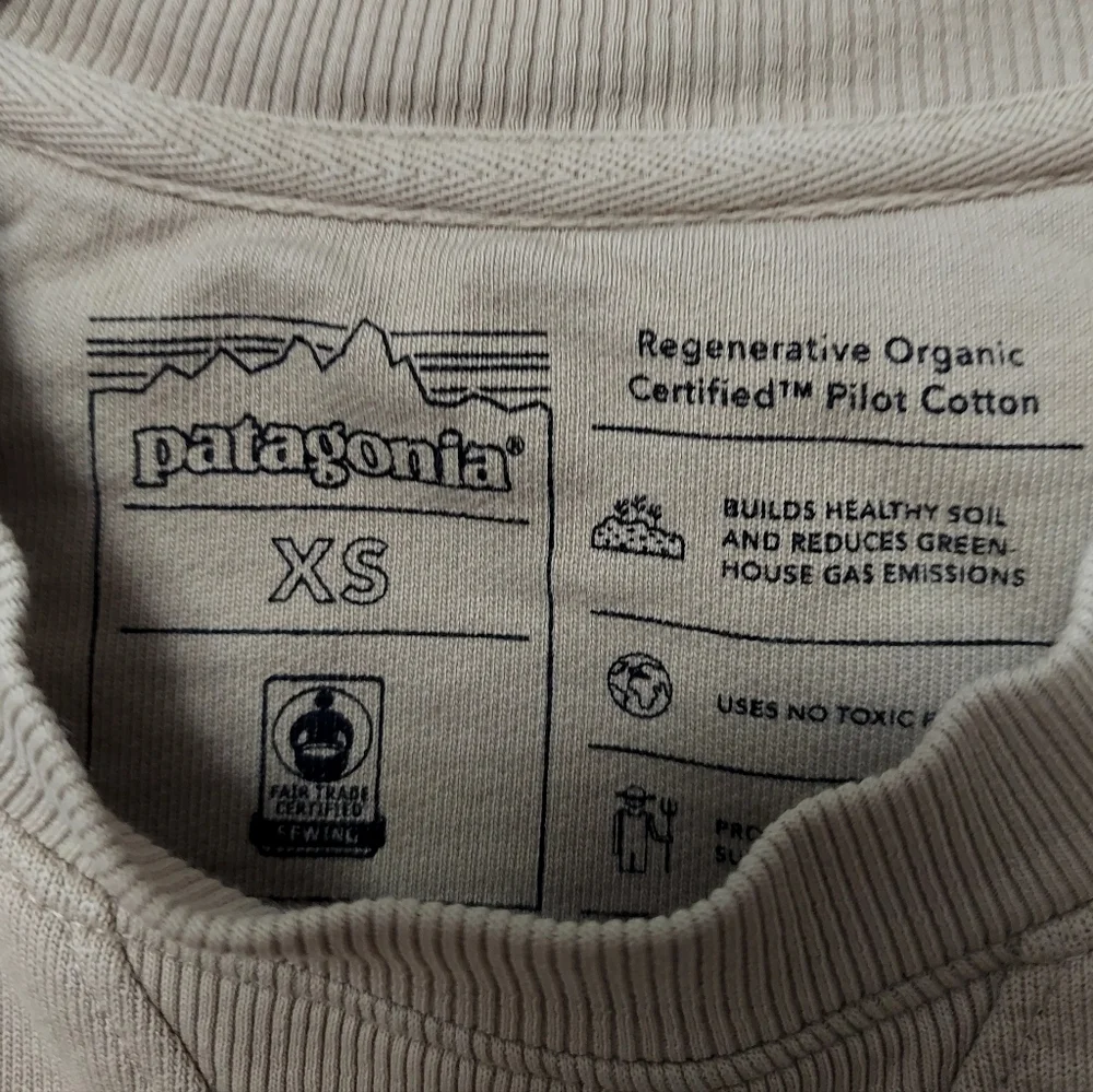 Patagonia Men's Beige Crewneck Sweater Oar Tan Size XS
